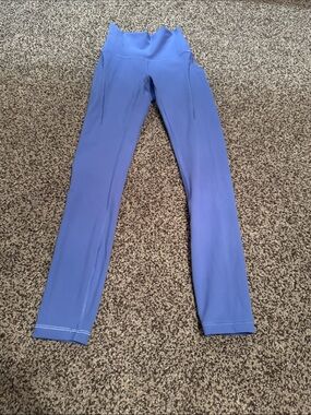 Lululemon High-Rise Athletic Leggings in Periwinkle Blue
